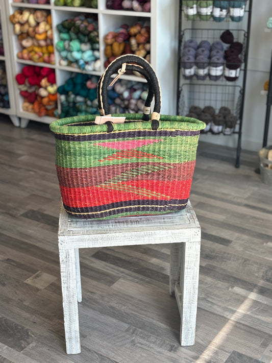 Oval Basket with Two Handles - Large