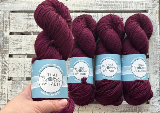 Cabernet All Day Cushy Worsted