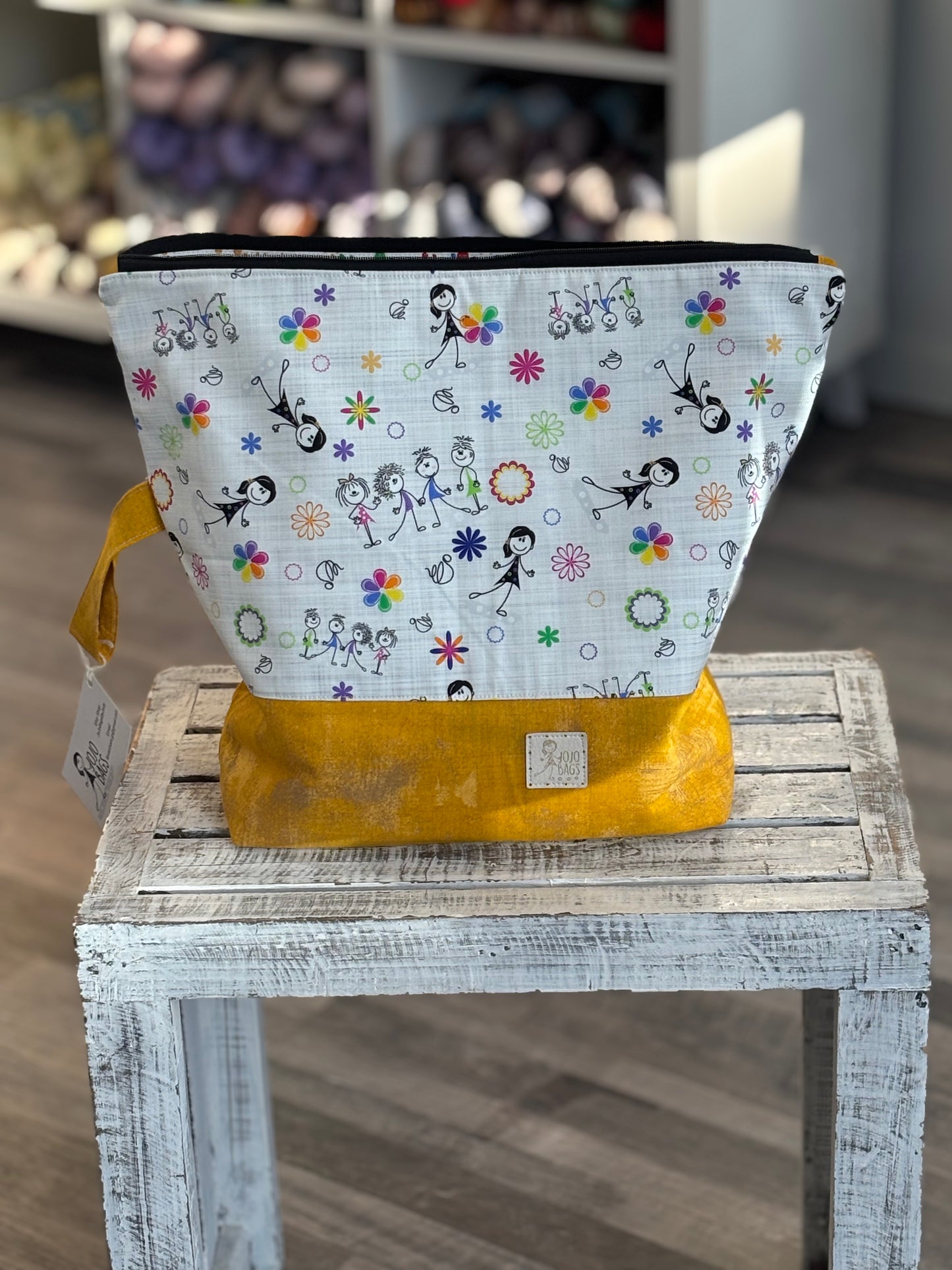 Large Zipper Project Bag