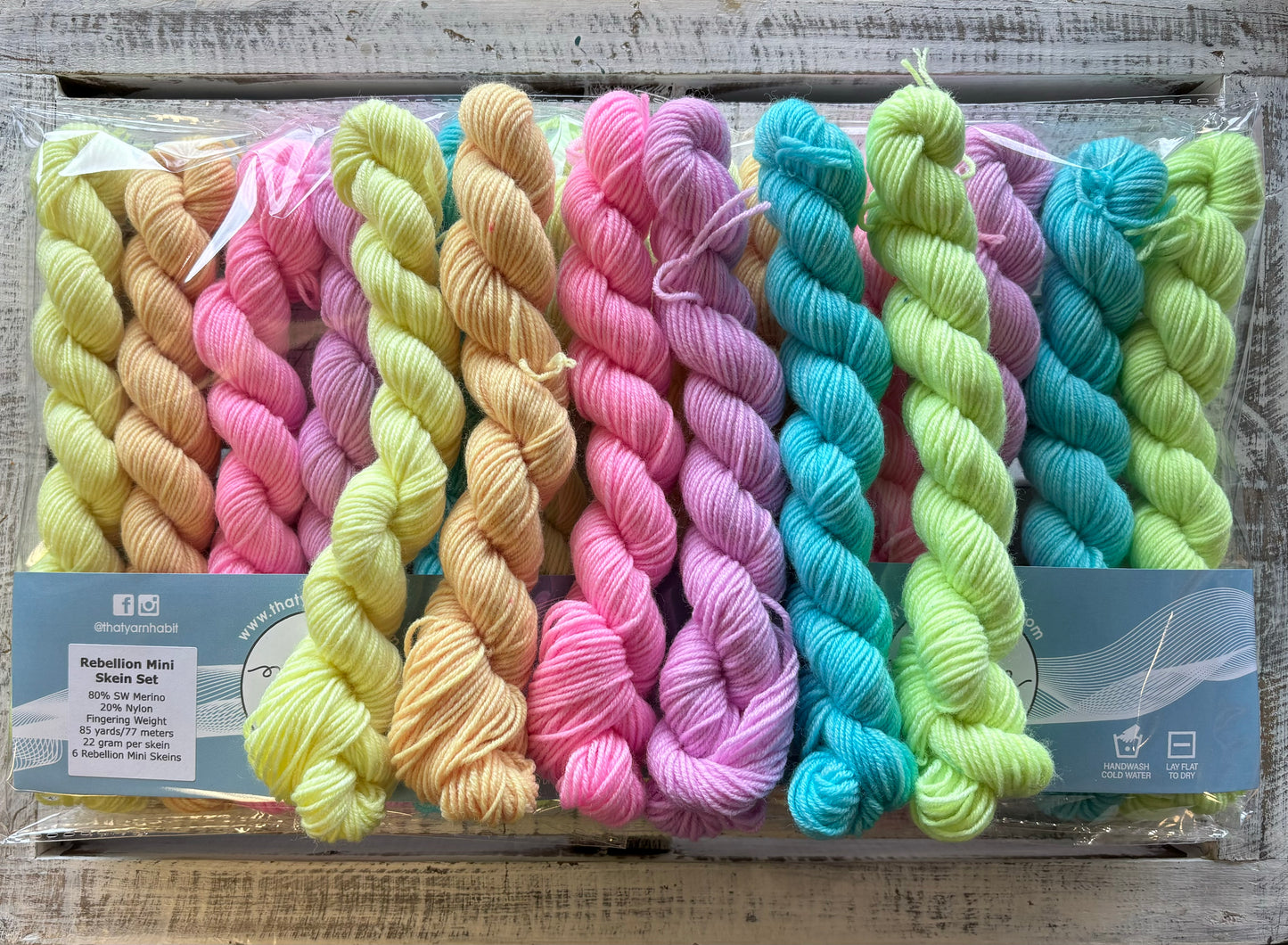 Rebellion Mini Skein Set Fingering 80/20