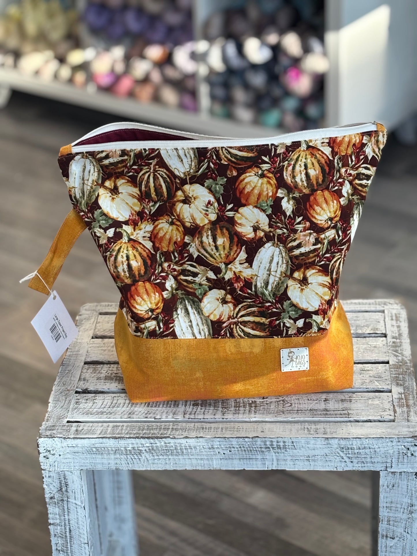 Large Zipper Project Bag