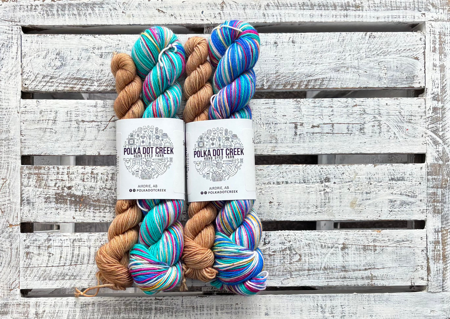 Bubble Gum Self Striping Sock Set