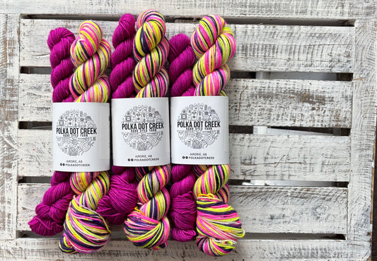 Lavender Lemonade Self Striping Sock Set