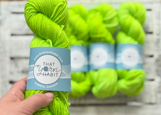 Highlighter Green Cushy Worsted
