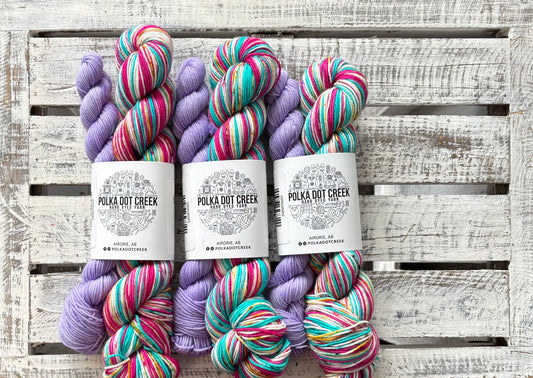 Sugar Cookie Self Striping Sock Set
