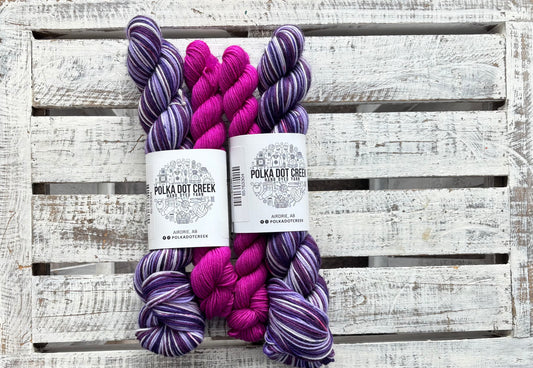 Lilac Bush Self Striping Sock Set