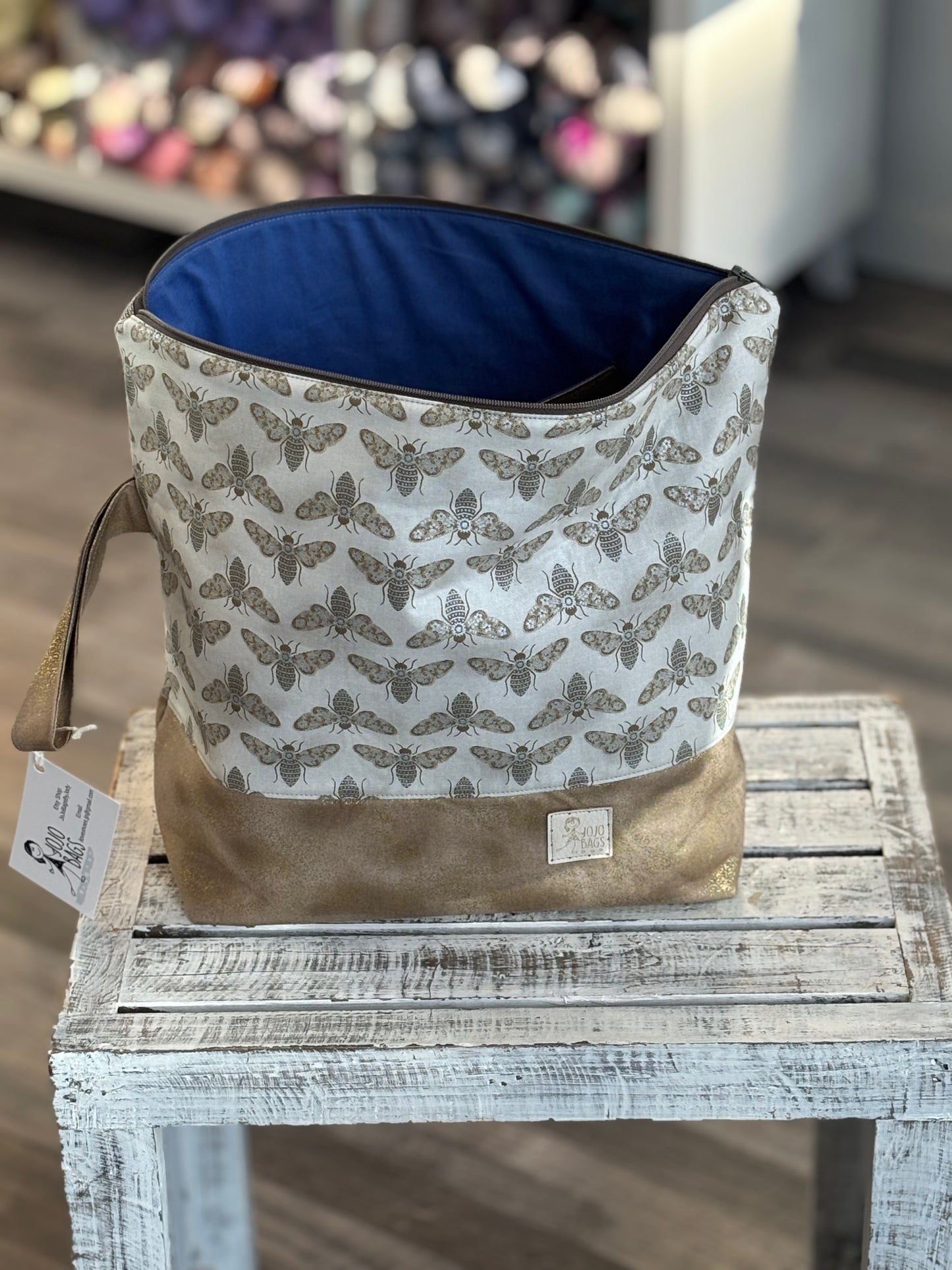 Large Zipper Project Bag
