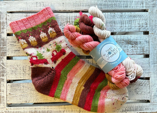 Cozy Christmas Fingering 80/20 Mini Skein Set