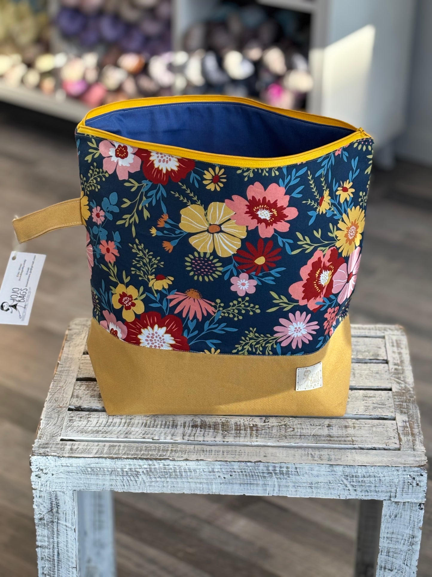 Large Zipper Project Bag