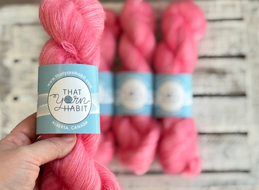 Bubblegum Pink Kid Mohair