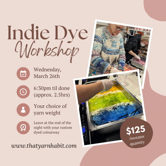 Sweater Quantity Dye Workshop