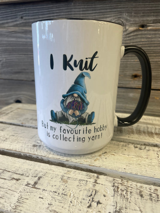 I Knit/Crochet Gnome mug