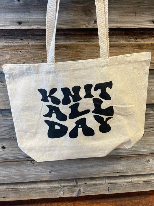 Knit All Day Tote Bag