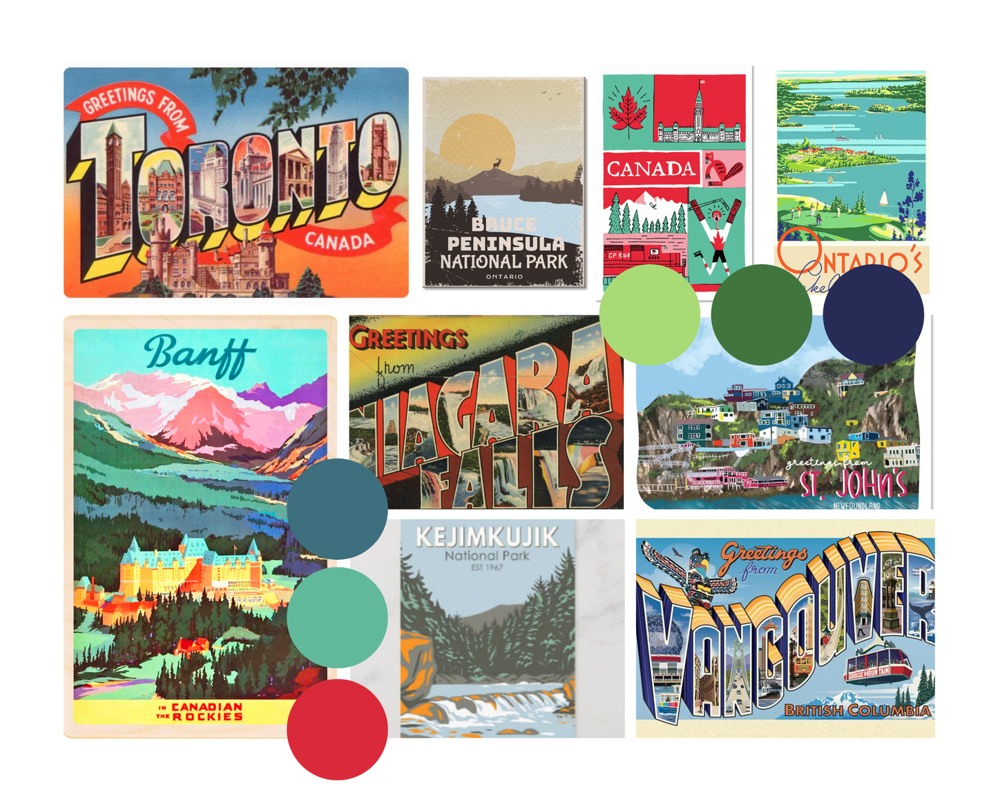 12 Day Postcards from Canada Yarn Advent