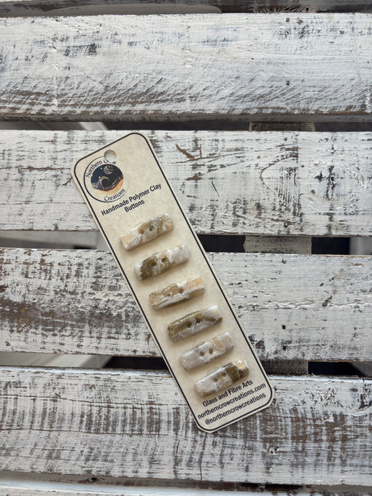 Marble Toggles Polymer Clay Buttons