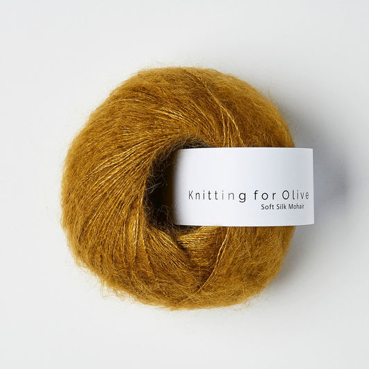 Dark Mustard Soft Silk Mohair