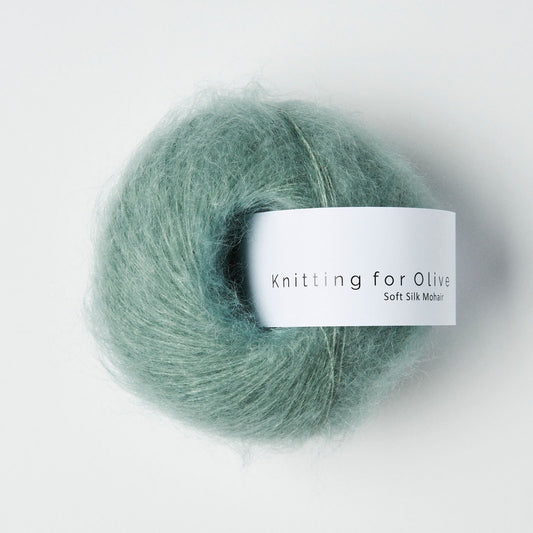 Dusty Aqua Soft Silk Mohair