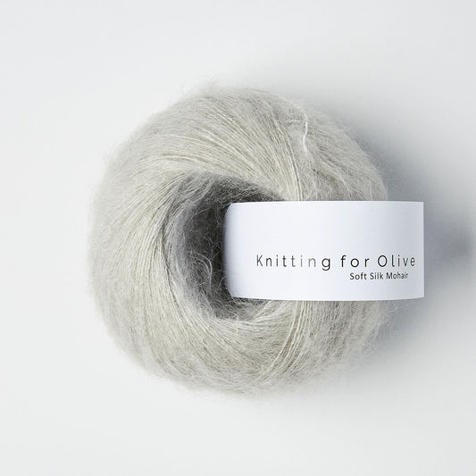 Pearl Gray Soft Silk Mohair