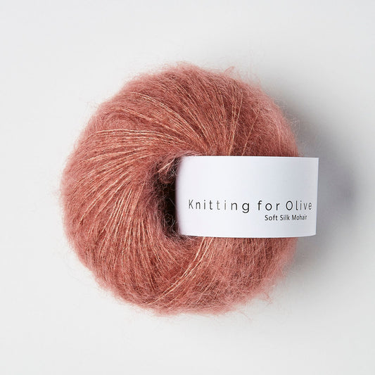 Plum Rose Soft Silk Mohair