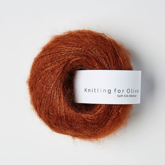 Rust Soft Silk Mohair