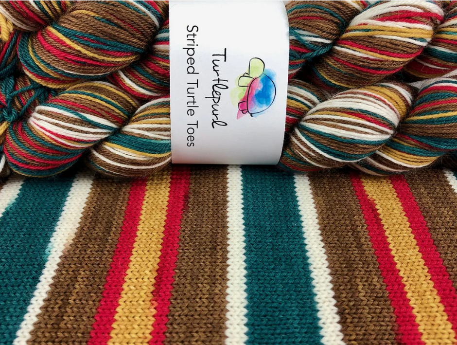 Bird of a Feather Self Striping Sock