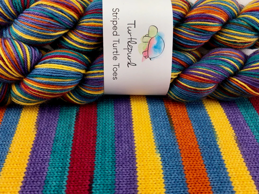 A Stroll Down Duckworth Street Self Striping Sock