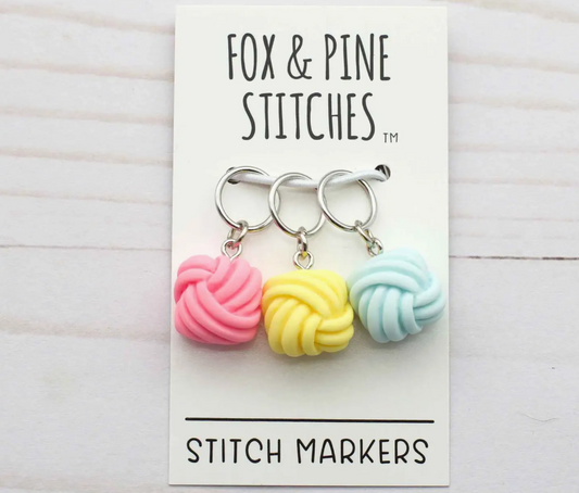 Square Knots Stitch Markers