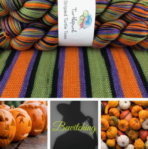Bewitching Self Striping Sock