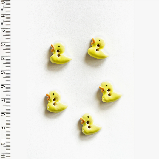 Yellow Duckling Buttons