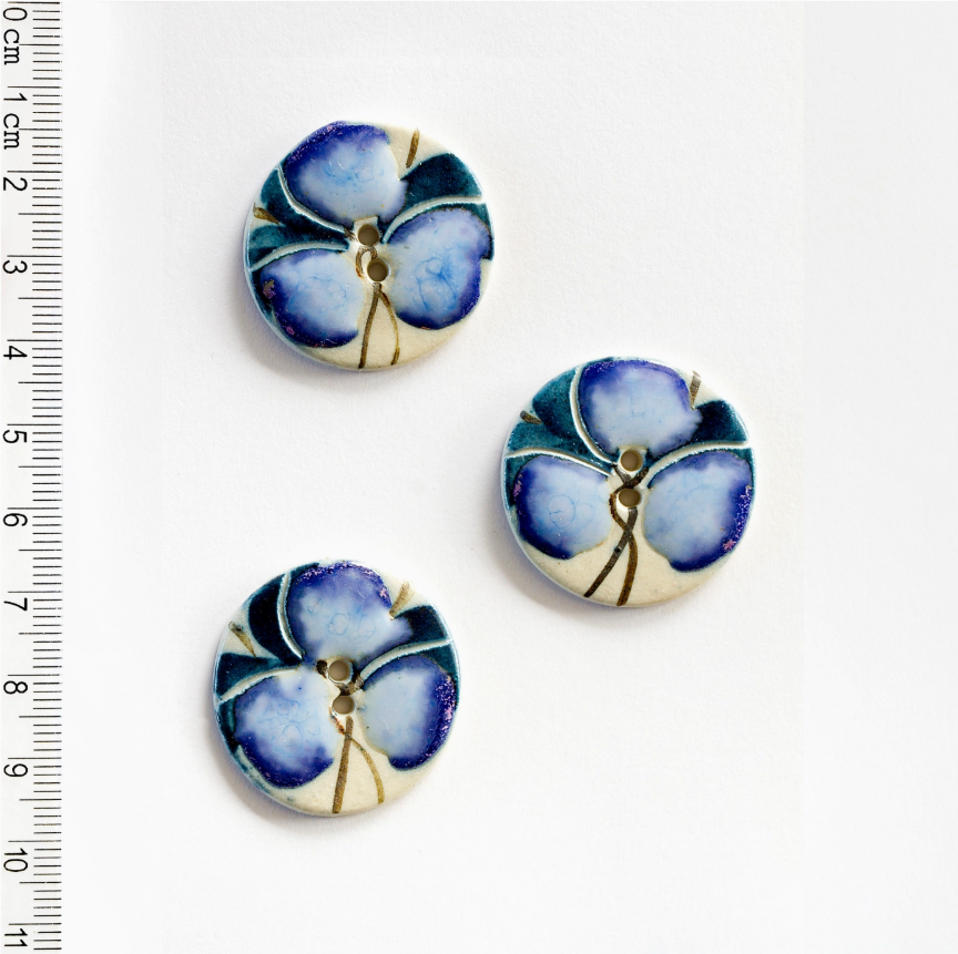 Wedgewood Floral Buttons
