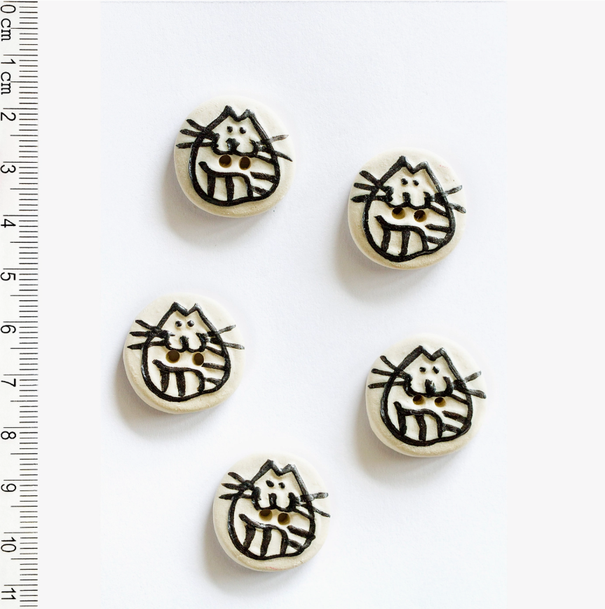 Black Cats Buttons