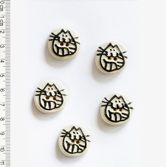 Black Cats Buttons