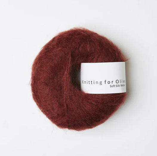 Claret Soft Silk Mohair