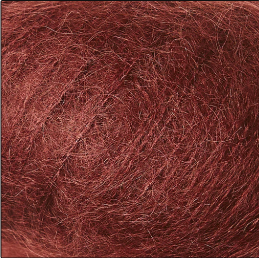 Claret Soft Silk Mohair