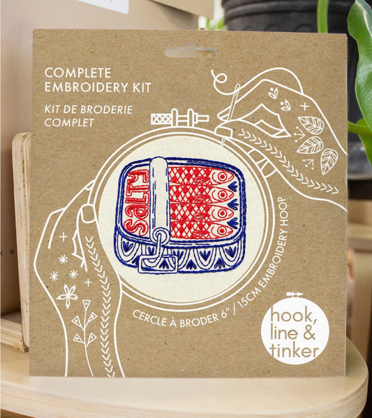Sardines Complete Embroidery Kit