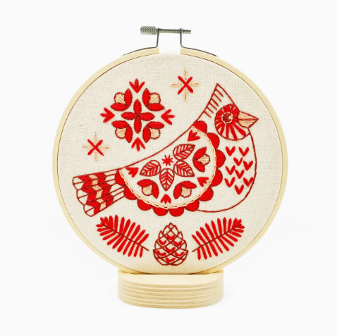 Cardinal Complete Embroidery Kit