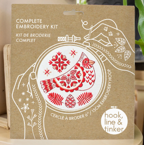 Cardinal Complete Embroidery Kit
