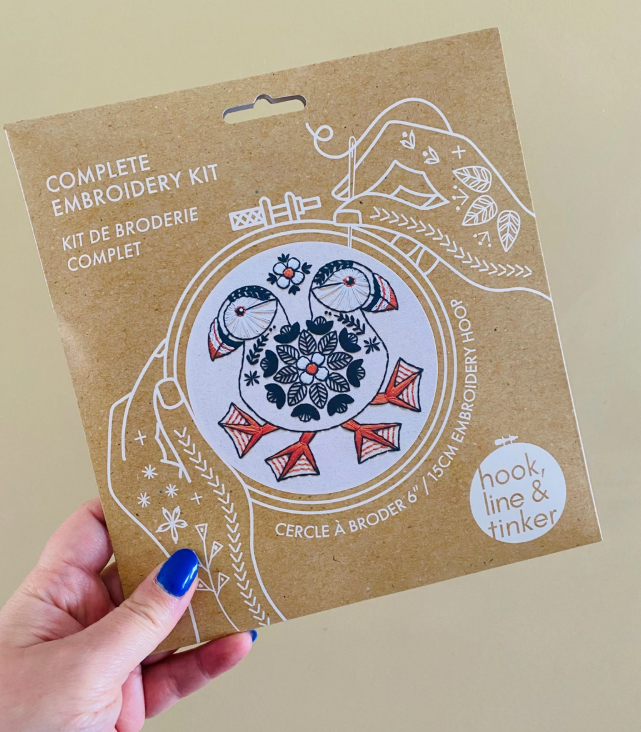 Puffin Complete Embroidery Kit