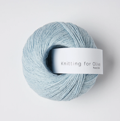 Ice Blue Pure Silk