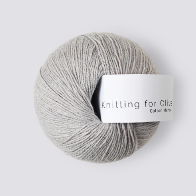 Pearl Gray Cotton Merino