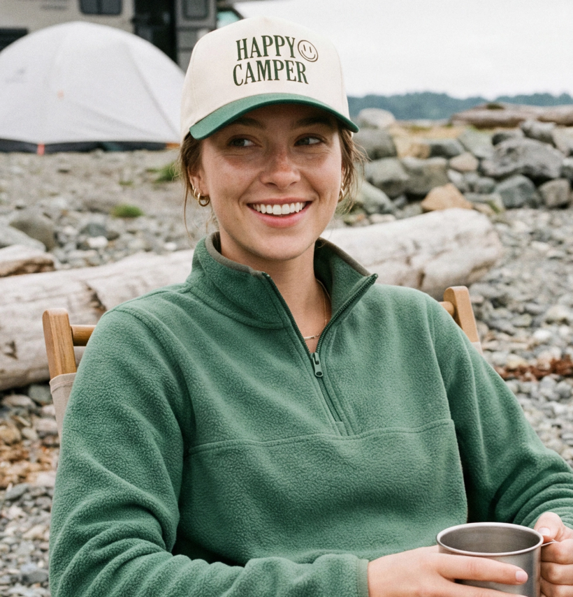 Happy Camper Trucker Hat