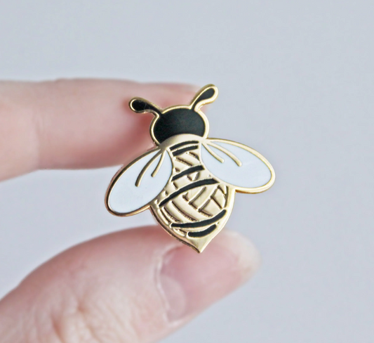 Wooly Bee Enamel Pin