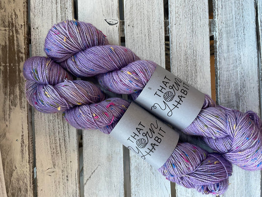 Lavender Tweedy Sock